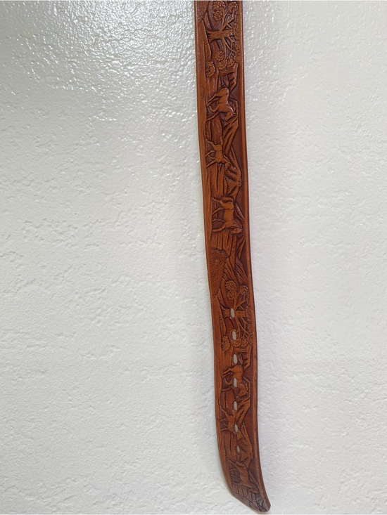 Roberts Western Wear Hand Finished Tooled Leather Belt main image 11